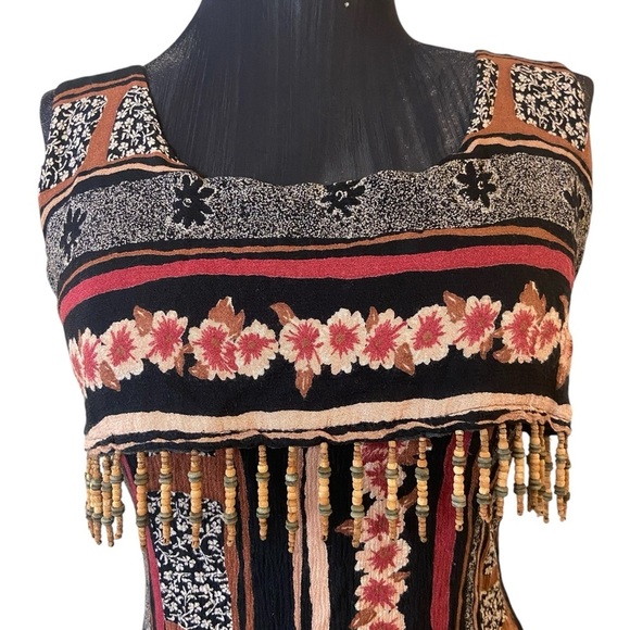 Vintage Timing Sleeveless Long Maxi Dress Medium - Picture 7 of 16